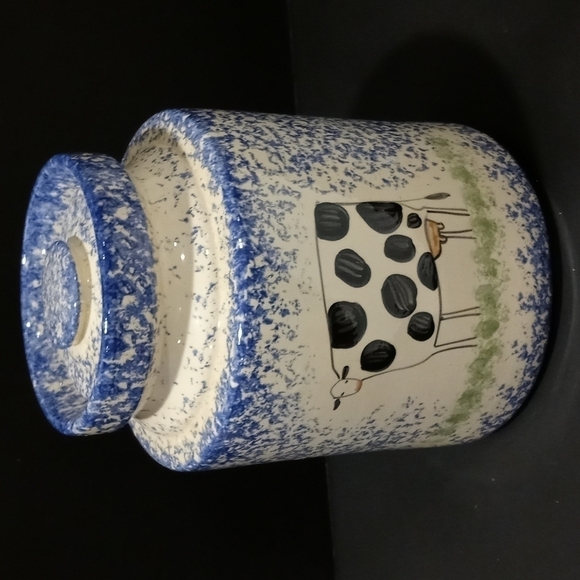 Molly splatterware cookie jar - Picture 1 of 9